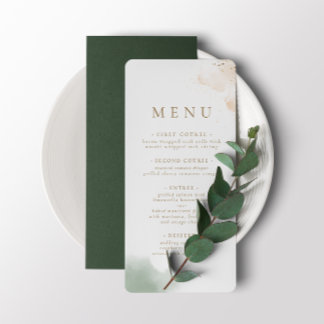 Greenery Gold Eucalyptus  Menu