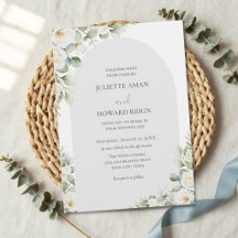 Greenery Green Elegant Floral Botanical Wedding