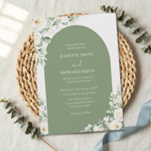 Greenery Green Floral Botanical Elegant Wedding