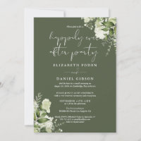 Greenery Happily Ever After Party Wedding Vows