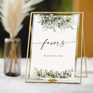 Greenery Herbal Favours Sign