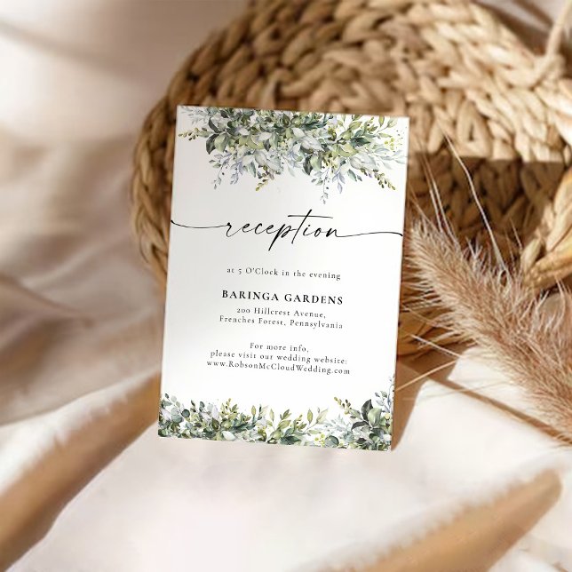 Greenery Herbal Wedding Enclosure Card  (Creator Uploaded)