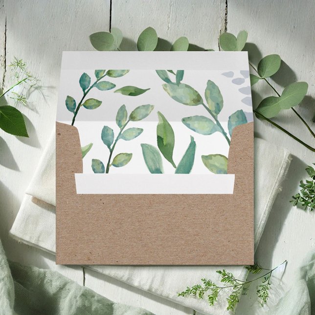 Greenery Invitations Envelope (Creator Uploaded)
