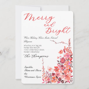 Greenery Joyful Christmas Gathering Invitation