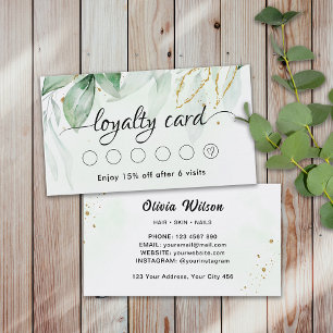 Greenery loyalty card