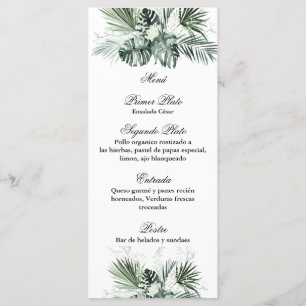 Greenery menu template for any occasion