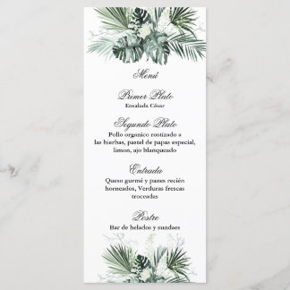 Greenery menu template for any occasion