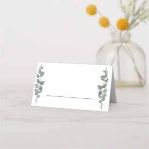 Greenery Modern Wedding Place Card