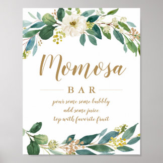 Greenery Momosa Bar Sign