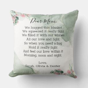Greenery Mother's Day Mum Grandma Message Photo Cushion