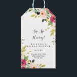 Greenery Pink Blush Sip Sip Hooray Bridal Shower Gift Tags<br><div class="desc">These greenery pink blush sip sip hooray bridal shower gift tags are perfect for a simple wedding shower. The design features hand-painted illustrated beautiful pink,  blush and yellow peonies with green foliage.</div>