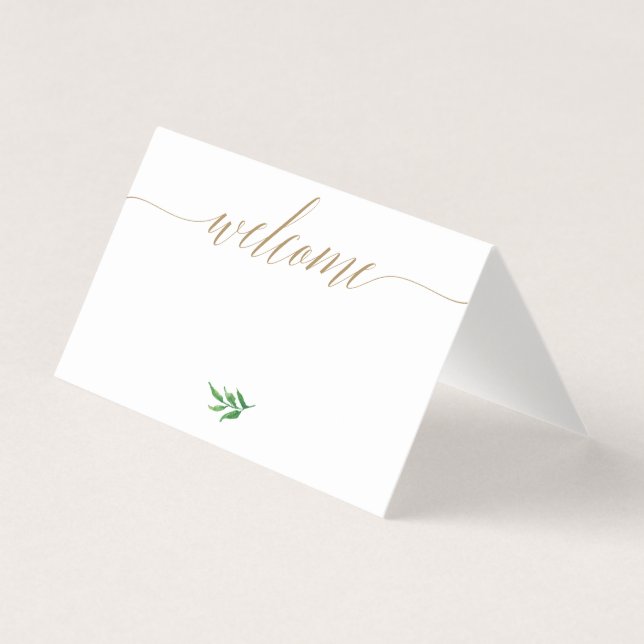Greenery Place Cards (Front)