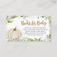Greenery Pumpkin Baby Shower Books for Baby