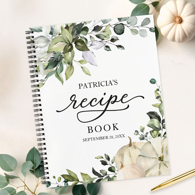 Greenery Pumpkin Bridal Shower Recipe Book (Creator Uploaded)