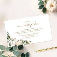 Greenery Pumpkin Bridal Shower Recipe Request