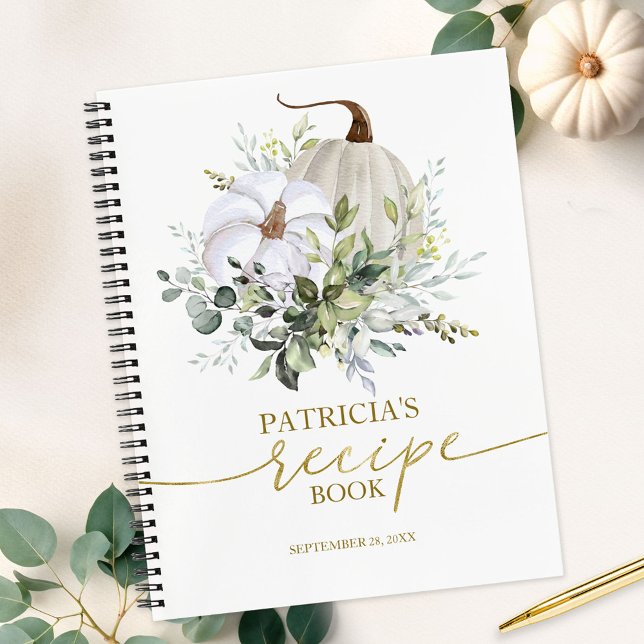 Greenery Pumpkin Fall Bridal Shower Recipe Book (Creator Uploaded)
