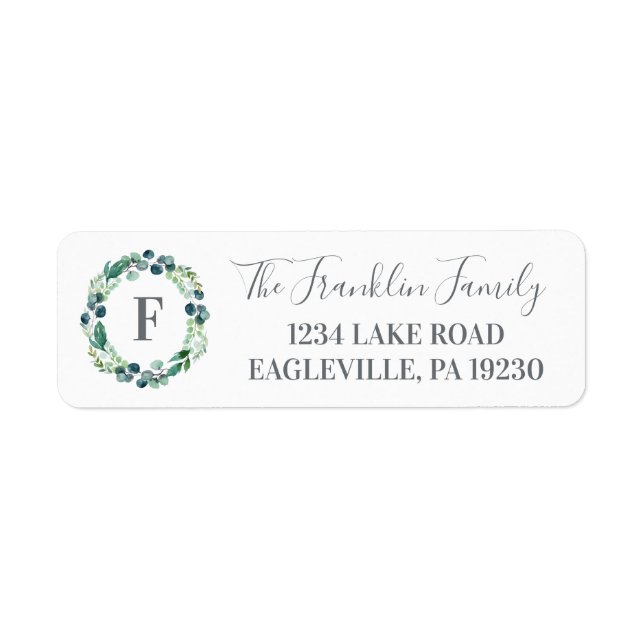 Greenery Return Address Labels (Front)