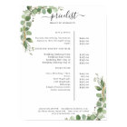Greenery Salon Price List Poster