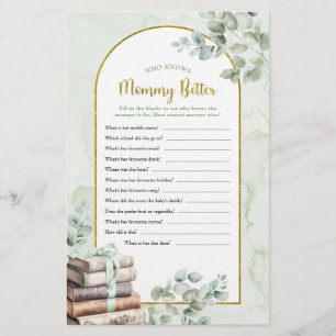 Greenery Storybook Who Know Mummy Better Games