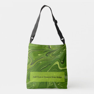 Greenery Swirls Crossbody Bag
