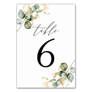 Greenery table number 6