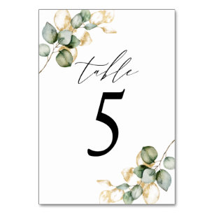 Greenery table number 6