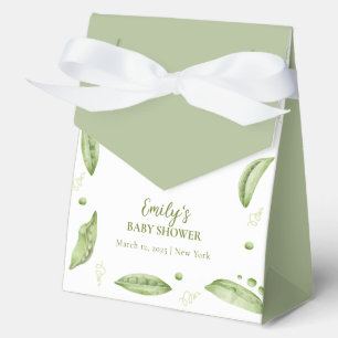 Greenery Veggie Sweet Pea In Pod Baby Shower  Favour Box