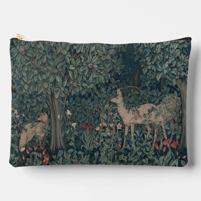 Greenery, Victorian Era Tapestry by Henry Dearle Accessory Pouch (Front)