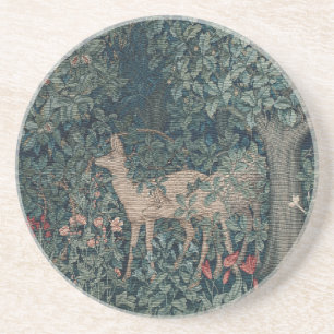 Greenery, Victorian Era Tapestry by Henry Dearle Coaster