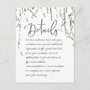 Greenery Vines Details Enclosure Card