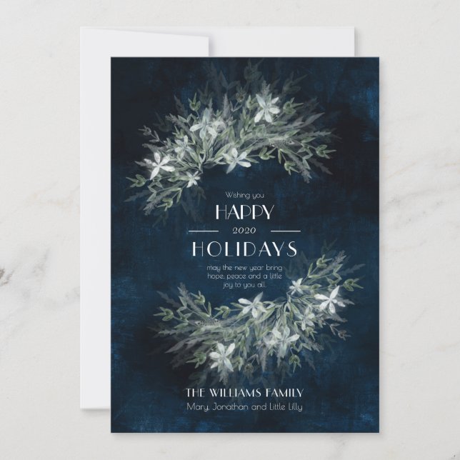 Greenery Vintage bouquet, wedding Suite Invitation (Front)