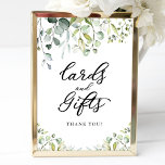 Greenery Watercolor Cards And Gifts Sign<br><div class="desc">Greenery Watercolor Cards And Gifts Sign</div>