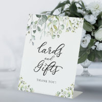 Greenery Watercolor Cards And Gifts Sign 