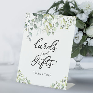Greenery Watercolor Cards And Gifts Sign 