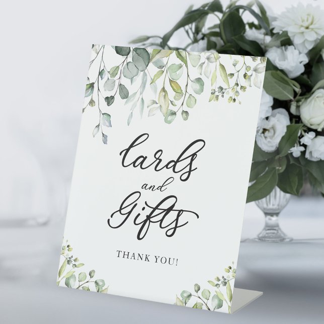 Greenery Watercolor Cards And Gifts Sign  (Creator Uploaded)