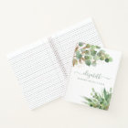 Greenery Watercolor Personalised Monogram