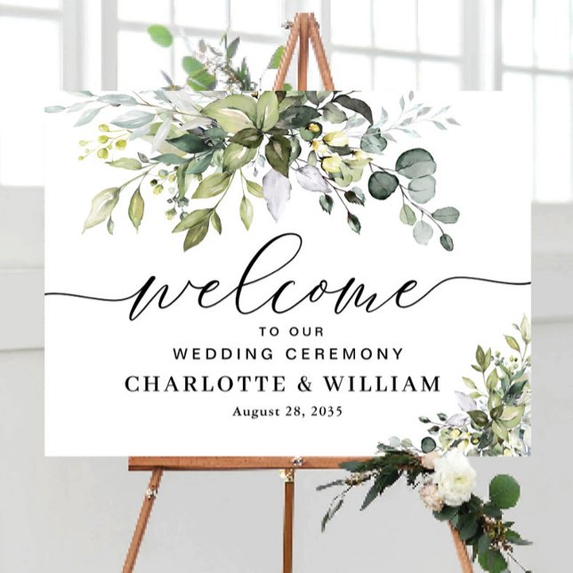 Greenery Wedding Ceremony Poster (Creator Uploaded)