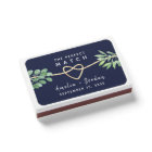 Greenery Wedding Favour Matchboxes