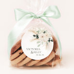 Greenery Wedding Favour Tag Sticker Labels VICTORI<br><div class="desc">VICTORIA | Greenery Favour Stickers - The Victoria suite uses elegant eucalyptus leaf greenery with white floral graphics. Matching items available just search our collections for 'Victoria' or contact us for help finding matching items.</div>