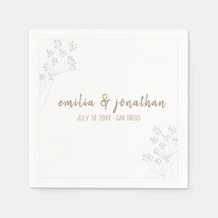 Greenery Wedding Napkin