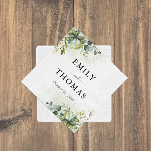 Greenery Wedding Napkins
