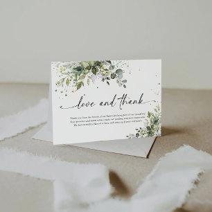Greenery Wedding Thank You Cards