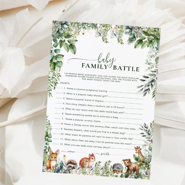 Greenery Wild Safari Baby Family Battle Game  (Creator Uploaded)