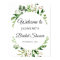 Greenery Wreath Bridal Shower Welcome Sign