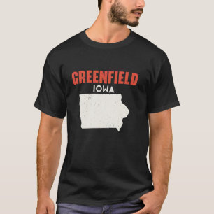 Greenfield Iowa USA State America Travel Iowan T-Shirt