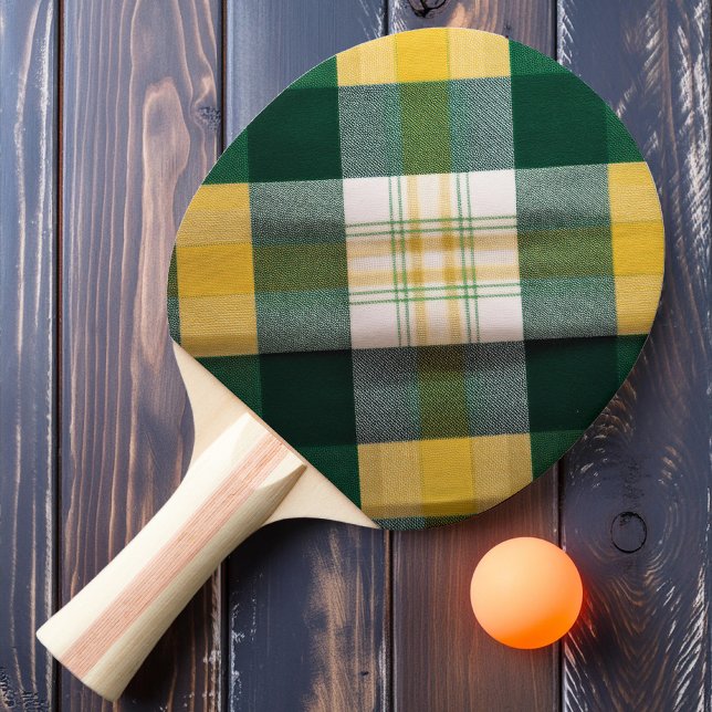 Greenfield Plaid Ping Pong Paddle (Creator Uploaded)