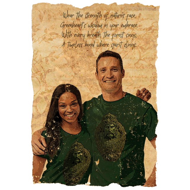 Greenheart Guardian: Green Man T-Shirt (Creator Uploaded)