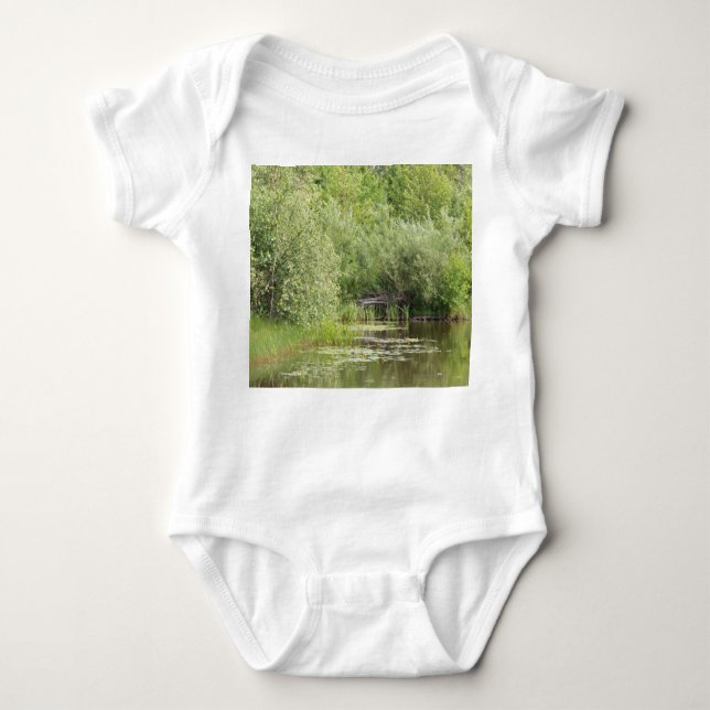Greenhill Pond Baby Bodysuit (Front)
