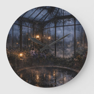 Greenhouse Atrium Gothic Garden Wall Clock