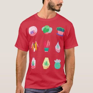 Greenhouse Building Nature Hanging Planters Greenh T-Shirt
